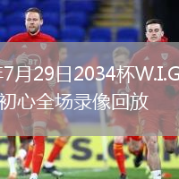 2026年7月29日2034杯W.I.GNAGAvs重庆初心全场录像回放