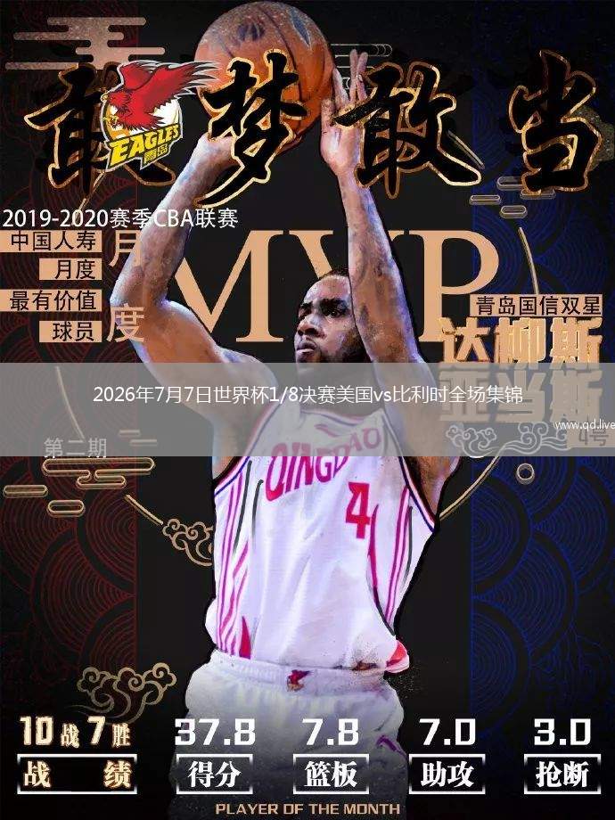 2026年7月7日世界杯1/8决赛美国vs比利时全场集锦